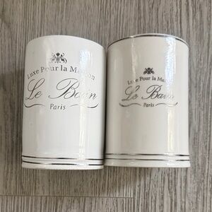 Kassatex White Bath Storage Set